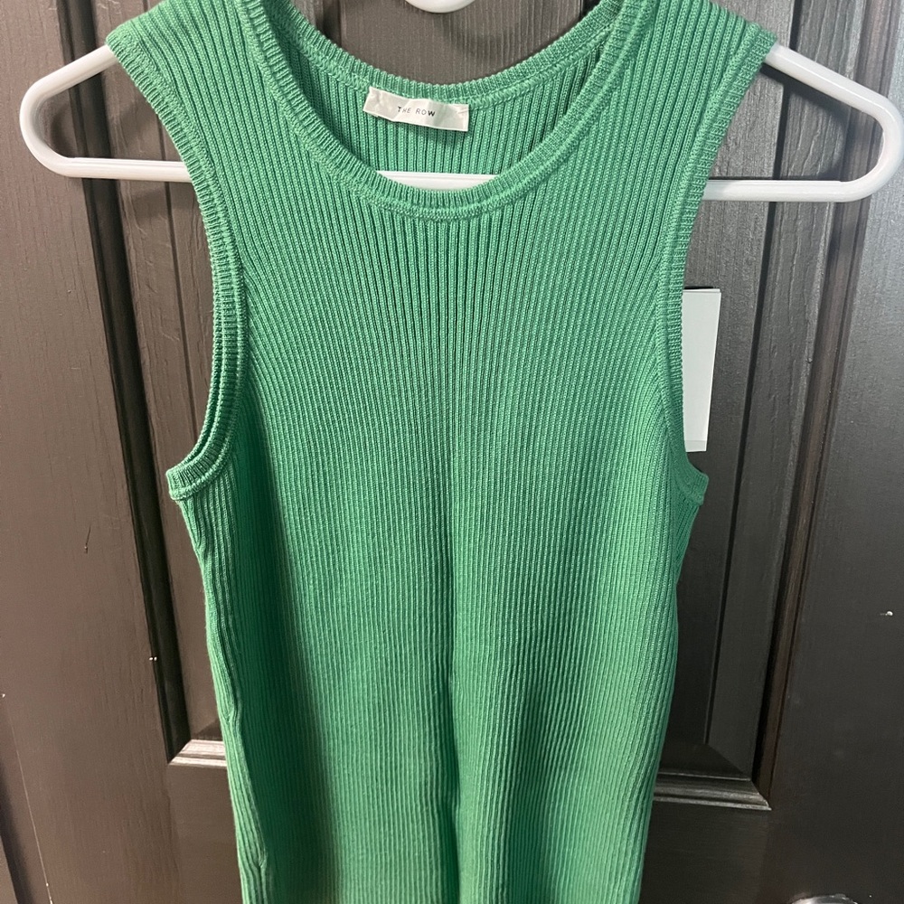 The Row Lundlan Cashmere Rib Tank Top